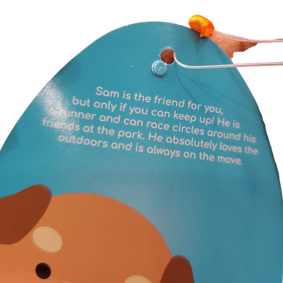 Sam Squishmallow Dog Stuffed Animal Be Nice A Human 8" NEW - Picture 7 of 9